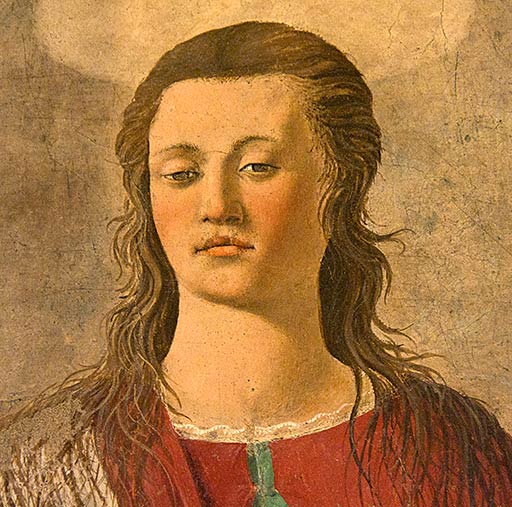 Arezzo Piero Marie Madeleine visage