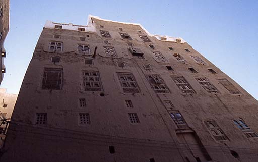 Façade d’une maison à Shibam, Photo Sylvie Jadeau Shibam 02