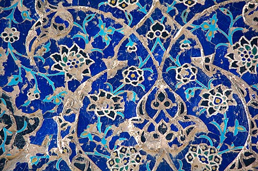 Mosquée bleue, détail des motifs